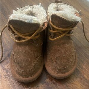 Lamo Tan Kids Boots with Cream Lining
